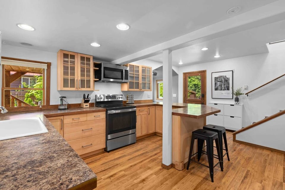 Fully stocked kitchen