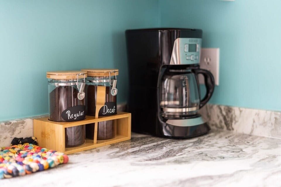 Coffee bar to keep you game-ready.