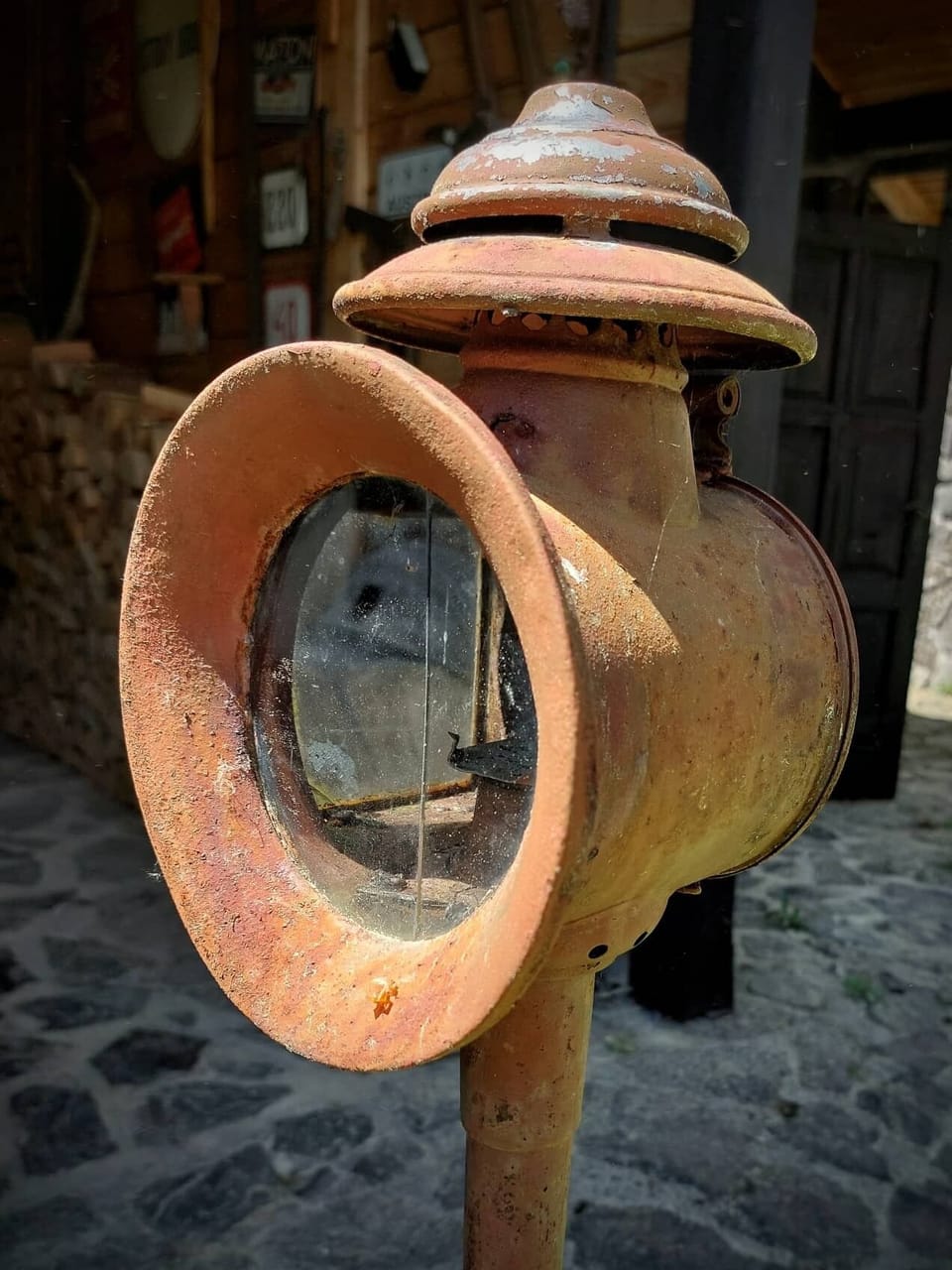 Old subjects in garden