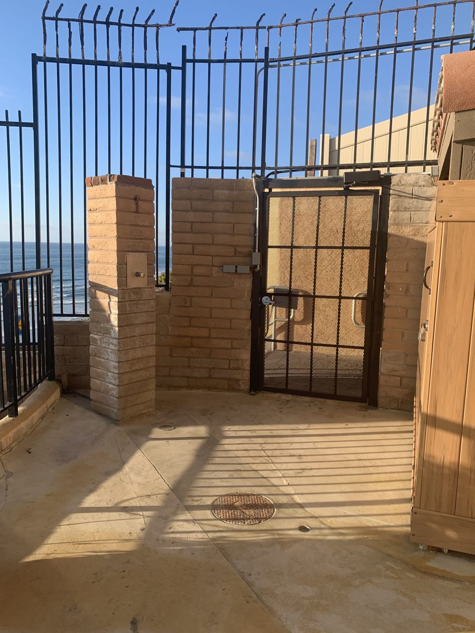 Private access to beach stairs