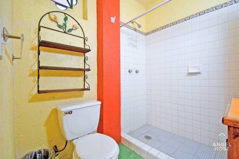 The full bath has a walk-in shower