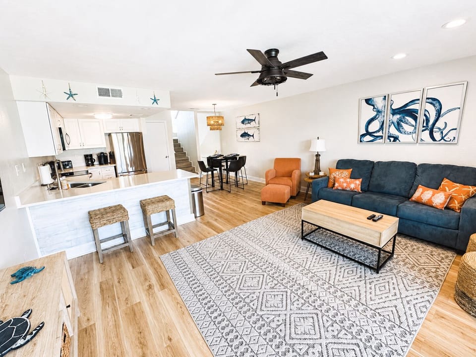 Open concept living.