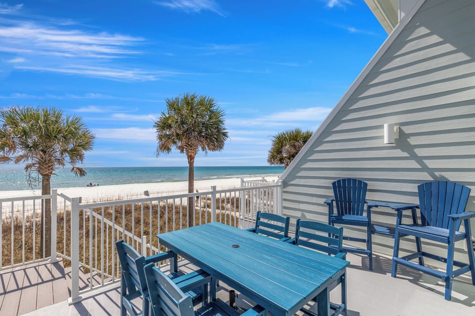 Back Deck - The Shores Townhomes Vacation Rentals in Panama City Beach by Blue Swell