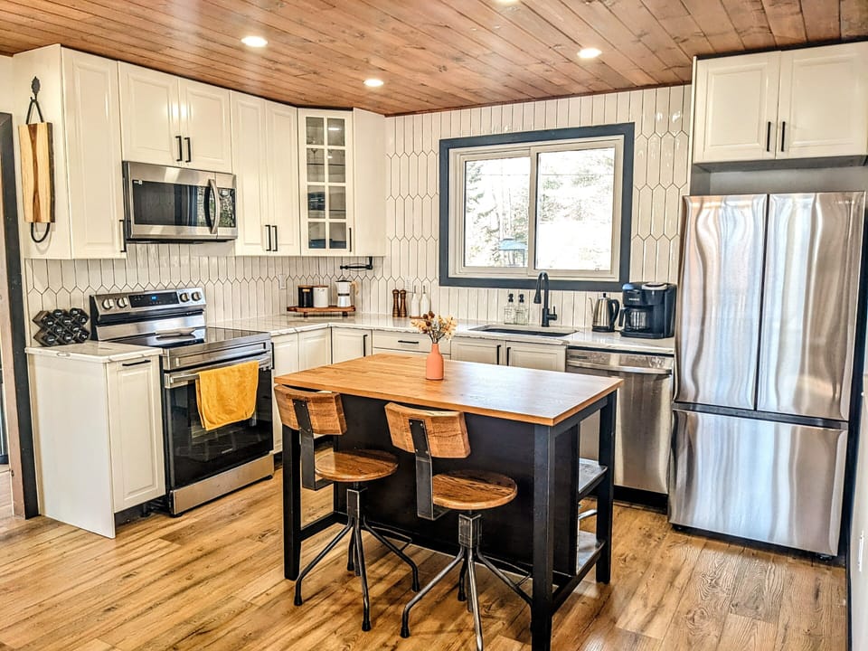 Fully stocked kitchen
