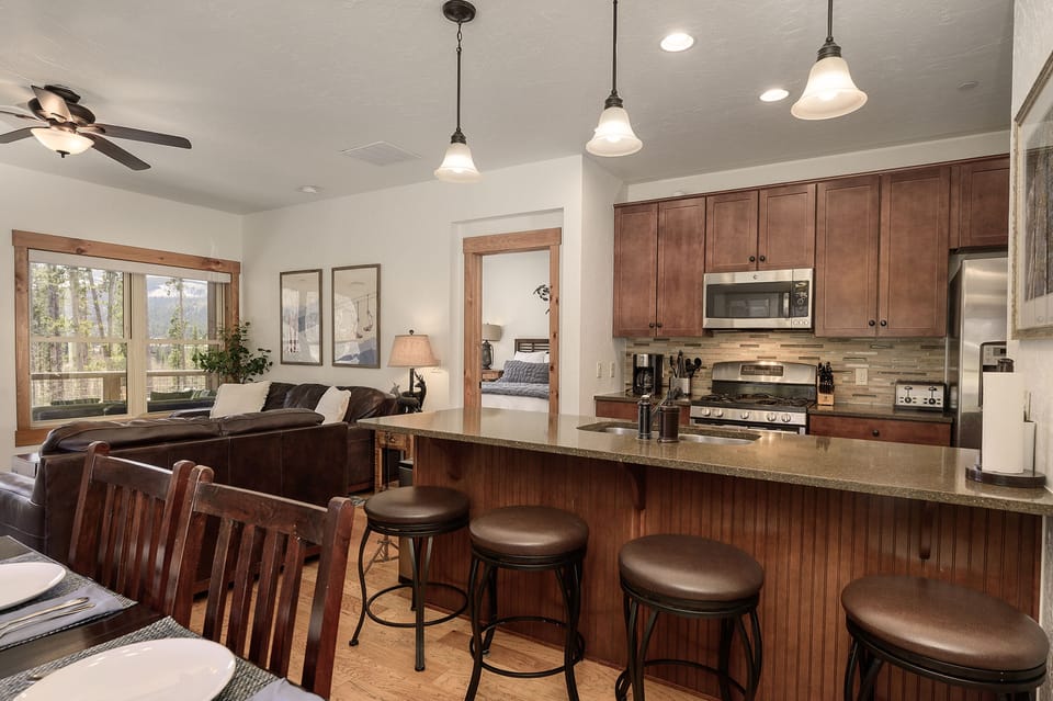 Kitchen with Bar Stool Seating