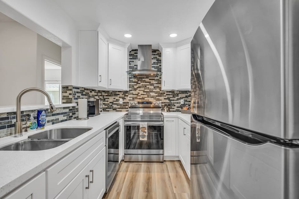 Fully stocked kitchen