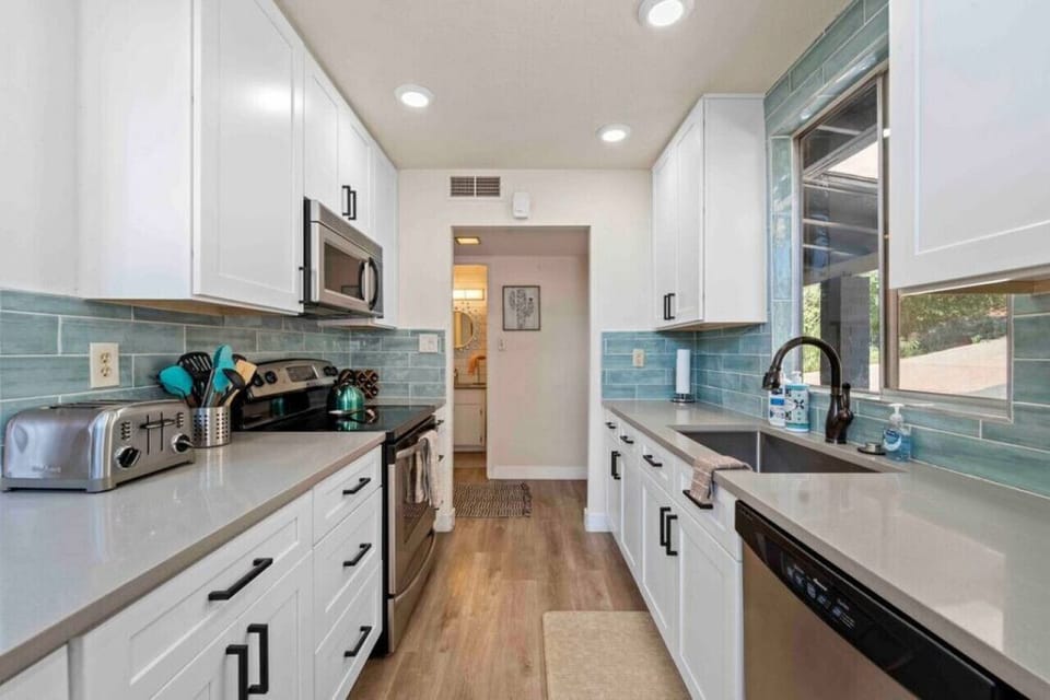 Another view of the kitchen looking back toward the entrance of the home