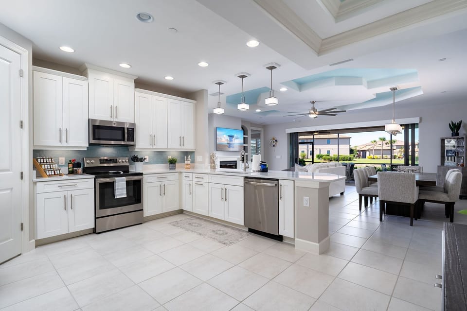 Channel your Inner Chef in this Gourmet Lovers Kitchen.