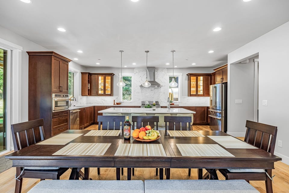 Kitchen detail — Insta-Hot filtered water, wine fridge & premium finishes