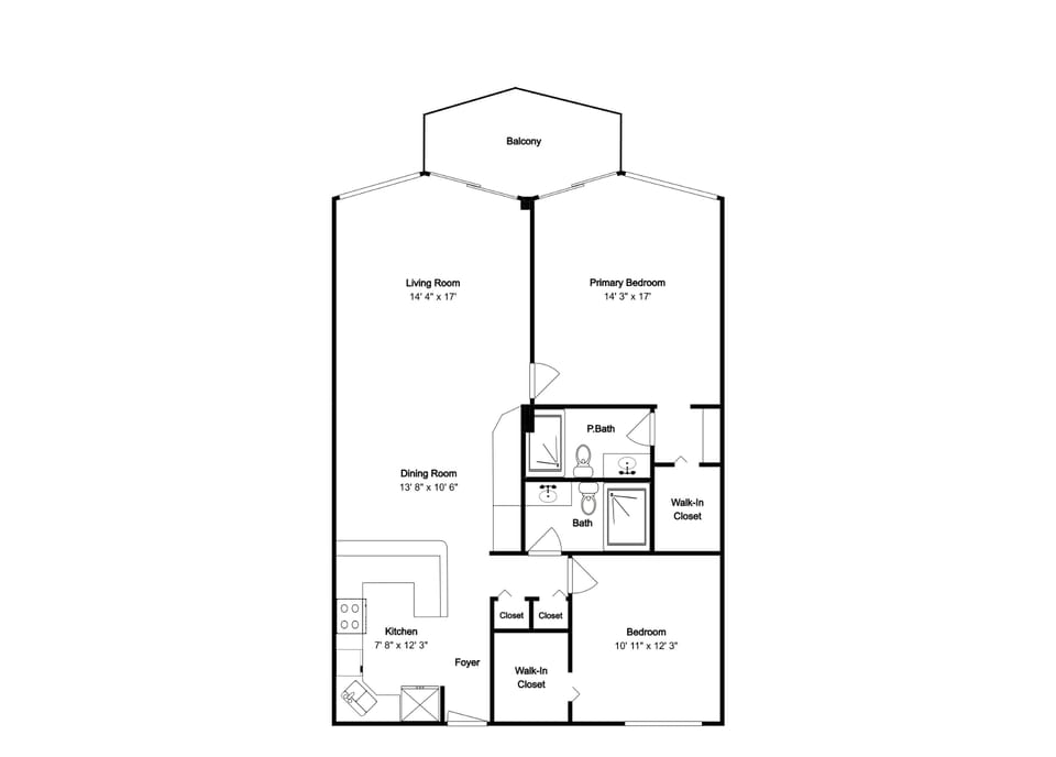 Oceanside Retreat 804 - Floor Plan