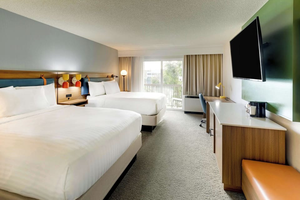 Stretch out comfortably with two beds and plenty of open space.