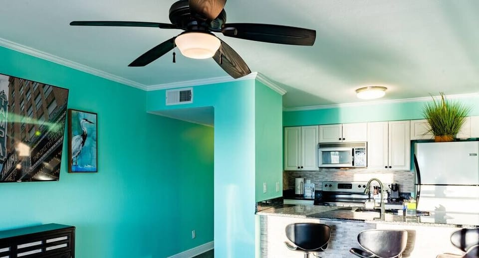 Enjoy staying in and cooking, Prepare a meal from scratch or reheat some leftovers using the available flatware, silverware, pots, pans, and cutlery in this fully-equipped kitchen.
