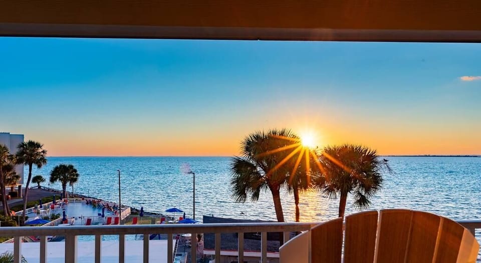 A pleasant balcony on which to relax and take in the scenery! 
