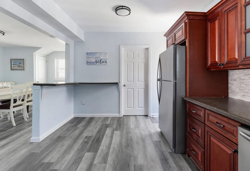 entrance to first floor bathroom & washer/dryer is off the kitchen