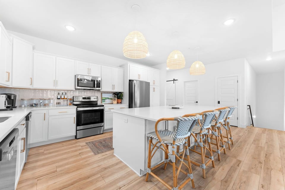 Fully equipped kitchen with everything you need.