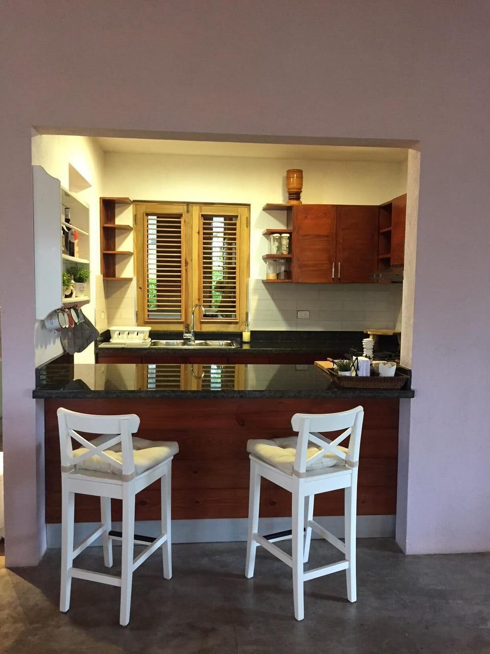Breakfast pantry. Sits two.