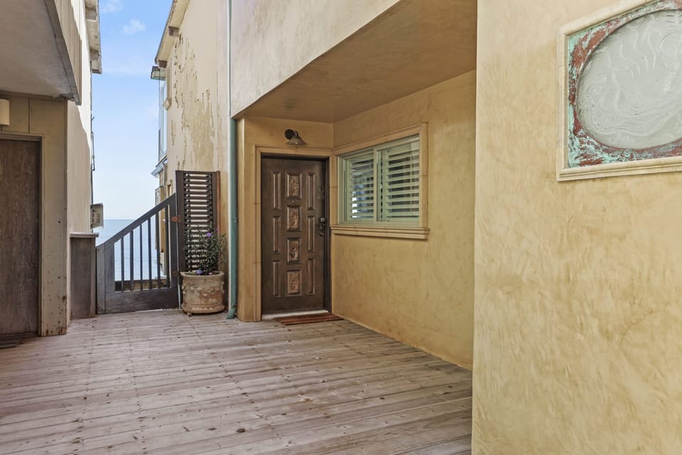 Front Door and Steps to the water