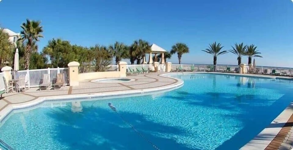 Beach-side pool