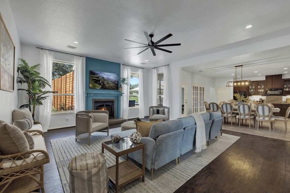 Fireplace is decorative only