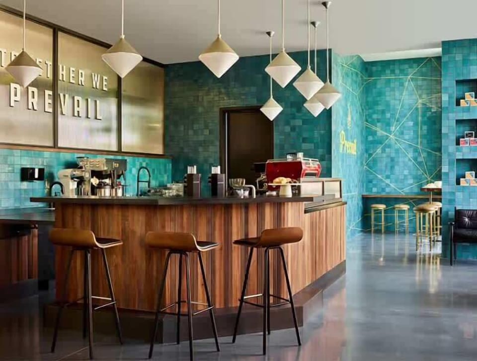 Prevail coffee shop downstairs