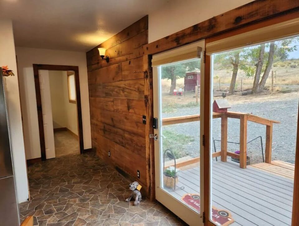 Barn wood throughout home.
