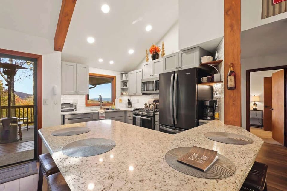 Culinary haven: Unleash your inner chef in a fully equipped kitchen, where every tool and gadget awaits your culinary creations.