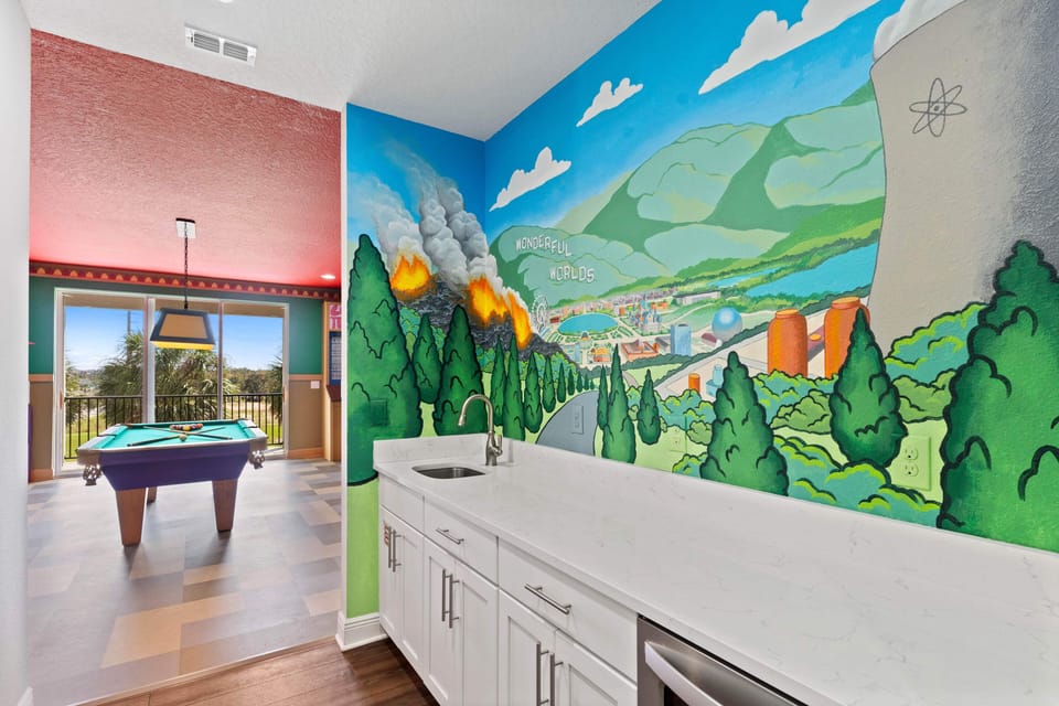 Moe's Tavern Game Room w/ Pool Table and Wet Bar