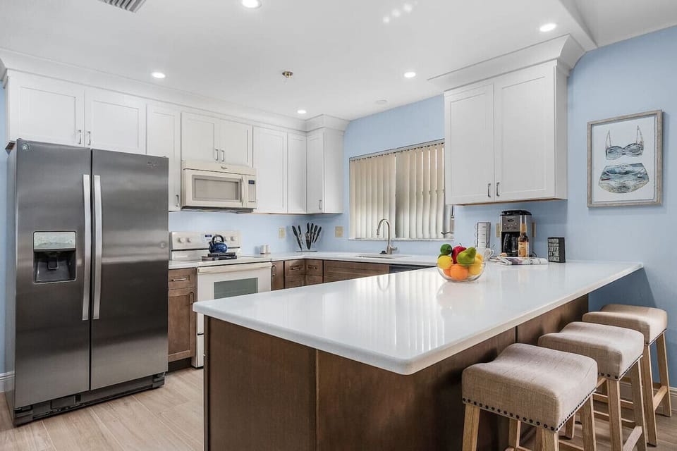 Pull up a bar stool and chat with the chef!