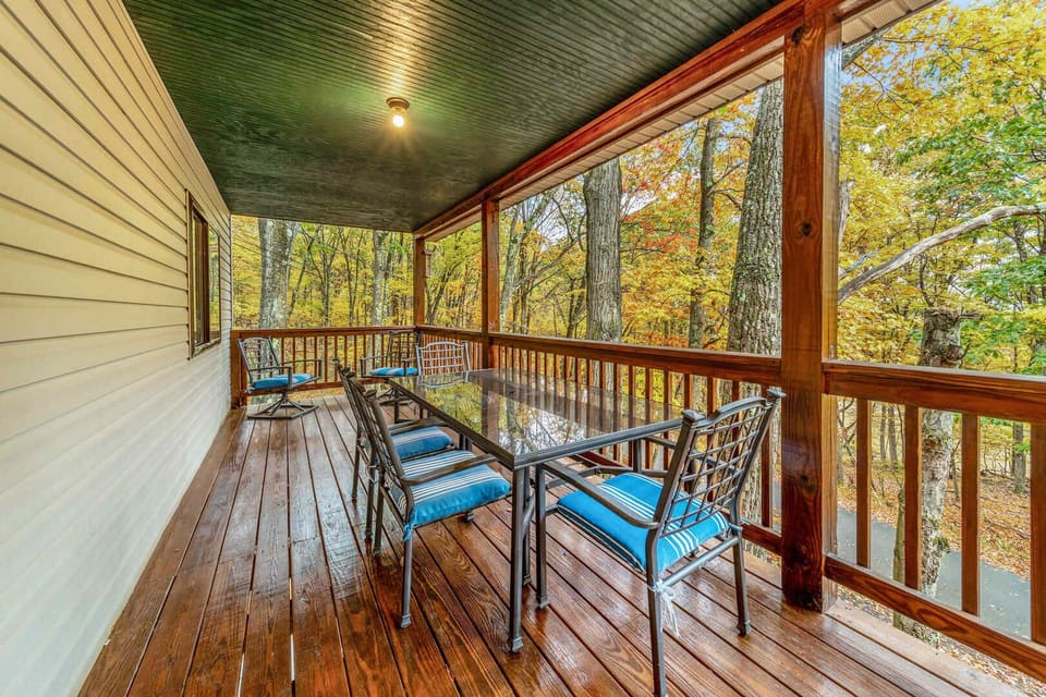 Take in the scenic views from the 2 story deck