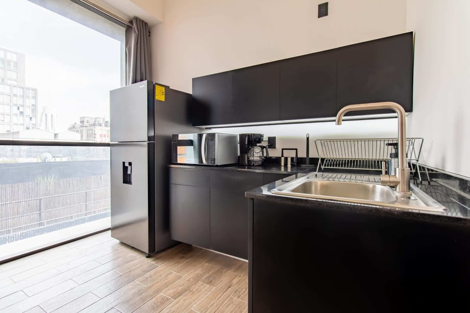 Fully stocked kitchen for your convenience.
