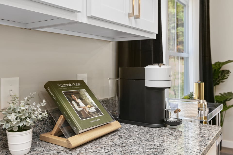 Full suite of appliances and thoughtful touches.