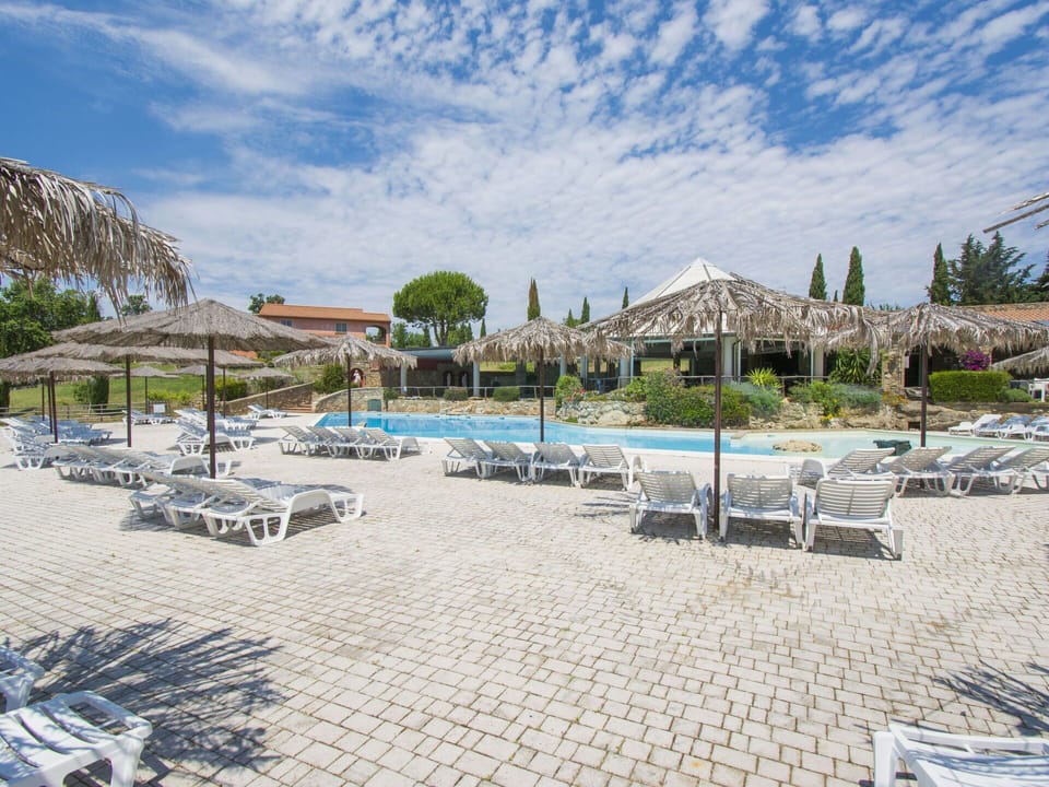 Sky, Cloud, Shade, Umbrella, Outdoor Furniture, Sunlounger, Tree, Plant, Swimming Pool, Leisure