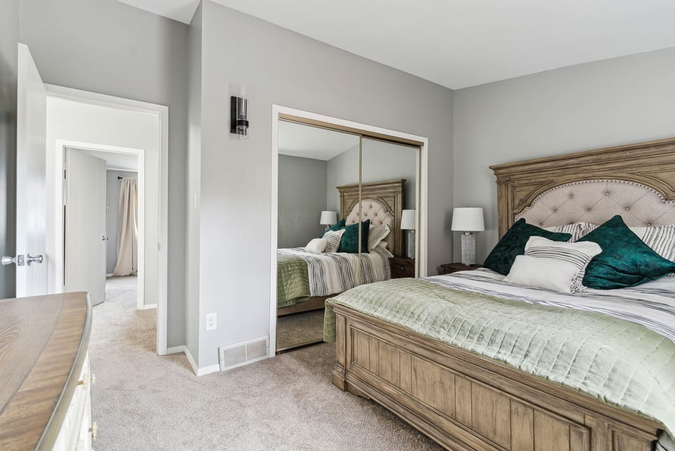 This bedroom also features a Smart TV (not captioned in photos)